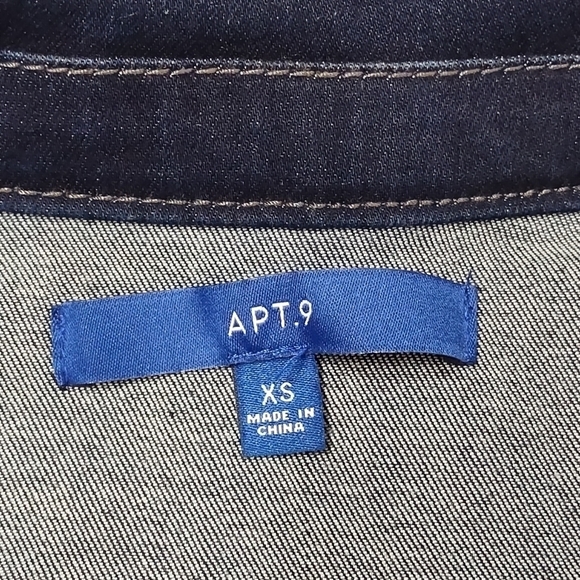 Apt. 9 Women's Blue Denim Jean Jacket Size XS - Picture 7 of 8